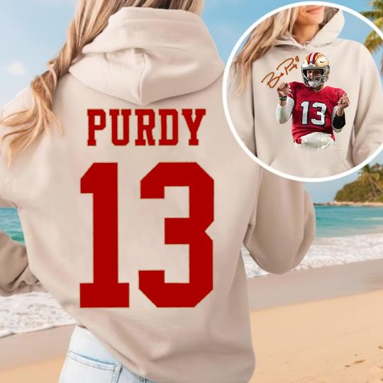 Discover Purdy San Francisco Football 2side Sweatshirt, San Francisco Football Vintage 90s Shirt, Vintage Oversized Sport, American Football Shirt