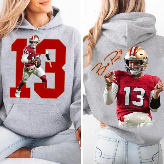 Discover Brock Pur.dy San Francisco Football 2side Sweatshirt, San Francisco Football Vintage 90s Shirt, Vintage Oversized Sport, American Football