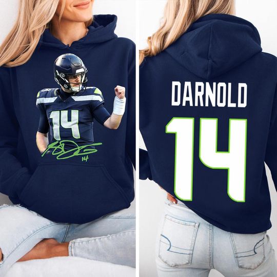 Discover Darnold  Seattle Football Hoodie, Seattle Football Sweatshirt Hoodie, Vintage Seattle Sweatshirt, Seattle Gift For Fan, Darnold Seattle