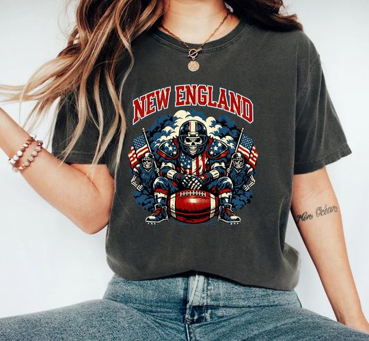 Discover Vintage New England Football Shirt, Comfort Colors Patriots Tshirt, Retro Trendy Gameday Fans Tee