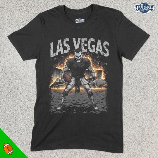 Discover Las Vegas Football T-Shirt US Sports Apparel Football Fan Gift Vintage Raider Tee