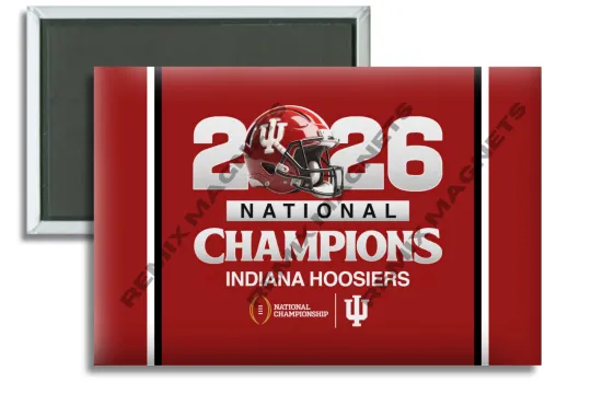 Discover Indiana Hoosiers NCAA Football National Champions Magnet