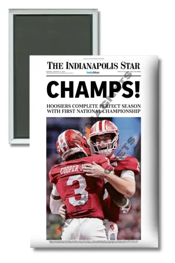 Discover 2025 Indiana Hoosiers National Champions Magnet