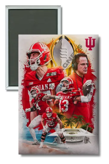Discover Indiana Hoosiers NCAA Football National Champions Magnet