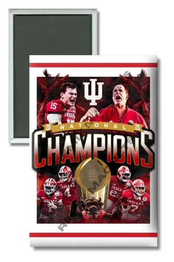 Discover Indiana Hoosiers NCAA Football National Champions Magnet