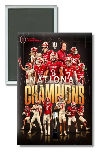 Discover Indiana Hoosiers NCAA Football National Champions Magnet