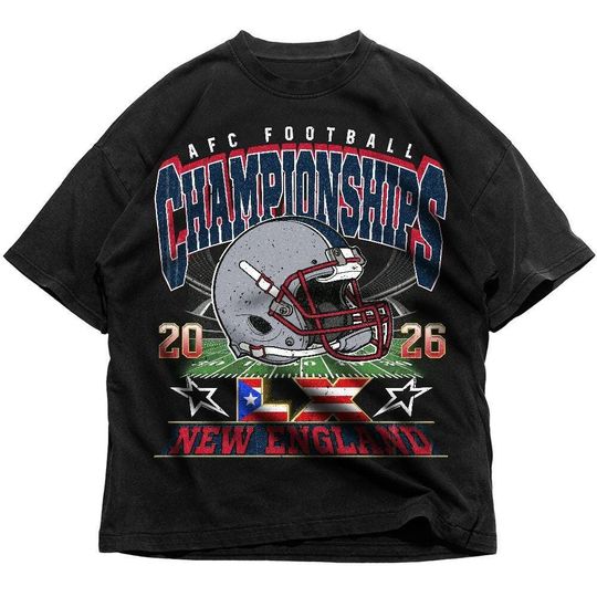 Discover New England Championships Game Football Crewneck 2026 Comfort Color Shirt