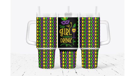 Discover Mardi Gras This Girl Needs A Drink Tumbler