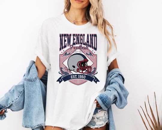 Discover New England Football Vintage Shirt, Retro Patriots Shirt, Comfort Colors Gameday Tshirt