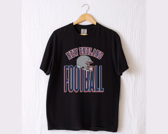 Discover Comfort Colors New England Football T-Shirt, Vintage Fan Gift