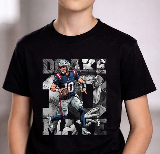 Discover Drake Maye Shirt, Football Comic Tee, New England Patriots