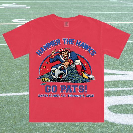 Patriots vs Seahawks Super Bowl Shirt, Comfort Colors Football Tee