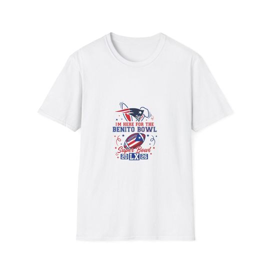 Discover New england patriots super bowl, benito bowl Benito Bowl baseball logo T-Shirt