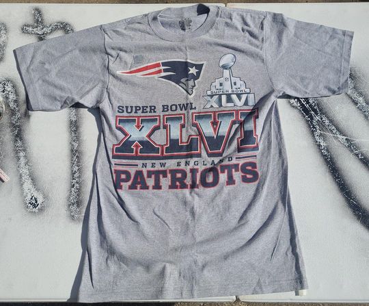 Discover Vintage New England Patriots Superbowl XLVI shirt