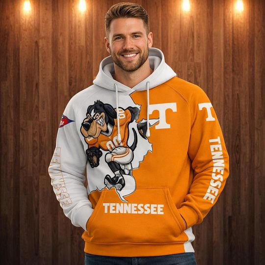Lightweight Tennessee Hoodies 3D Printed, Hoodies for Sports Fans, College Team Merchandise