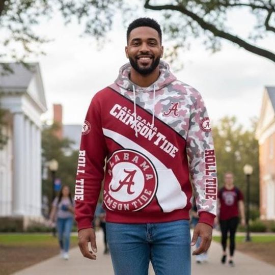 Discover Crimson Tide 3d Hoodie College sports Fan Gift