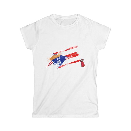 Discover Benito Bowl New England Patriots Superbowl Soft tee Womens short sleeve