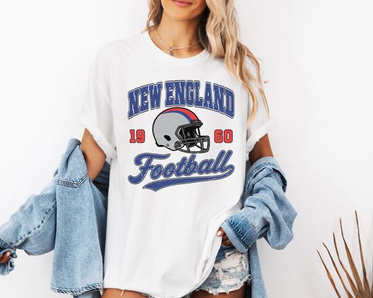 Discover New England Football Shirt, Comfort Colors The Pats Shirt, Vintage Game Day Shirt