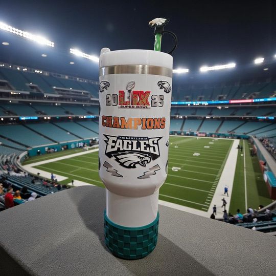 Philadelphia Eagles Tumbler Set - 40oz Custom Football Fan Gift