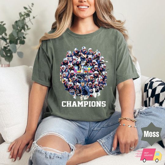 Discover COMFORT COLORS Patriot Football tshirt, Champion New England Mascot T-shirt