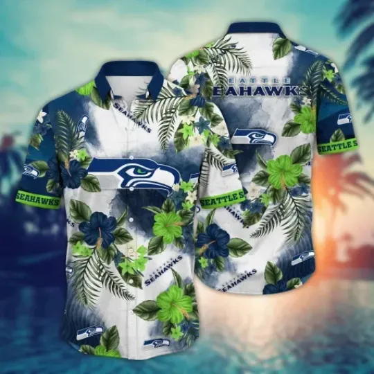 Discover Seattle Football Hawaiian Shirt Surfingtime Aloha Shirt
