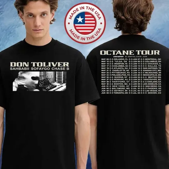 Discover Don Toliver Merch Poster Octane Tour 2026 Schedule T-Shirt