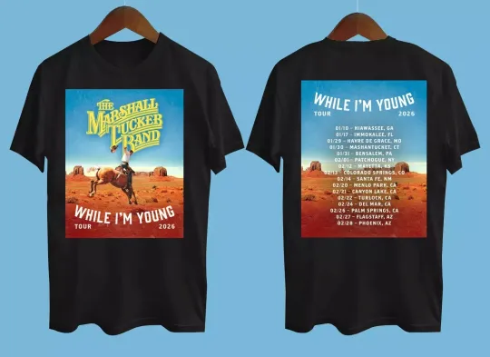 Discover New The Marshall Tucker Band While I'm Young Tour 2026  T-shirt