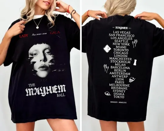 Ld ga The Mayhem Ball Tour 2026 Shirt Graphic Merch Tee Unisex