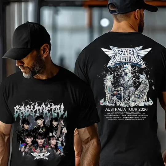 Babymetal World Tour 2026 Australia With Tour Dates TShirt