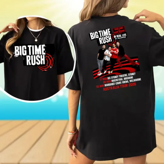 Discover Big Time Rush World Tour Australia 2026 Tshirt