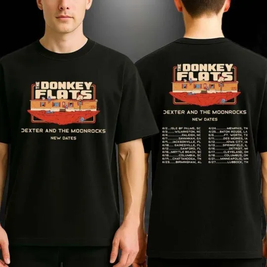 Discover Dexter And The Moonrocks New Dates Tour 2026 Full Tour Dates Two Sides T-Shirt