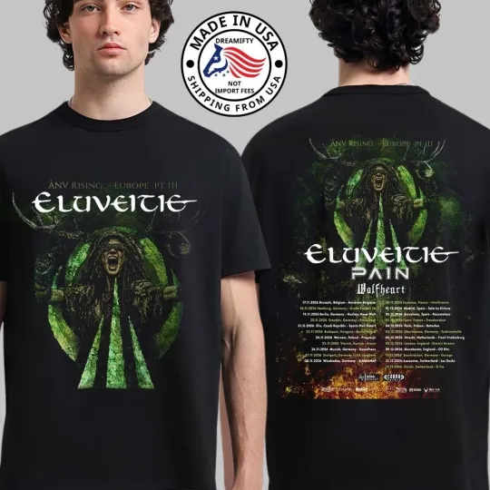 Discover Eluveitie Anv Rising Europe Tour Pt 3 2026 Unisex T-Shirt