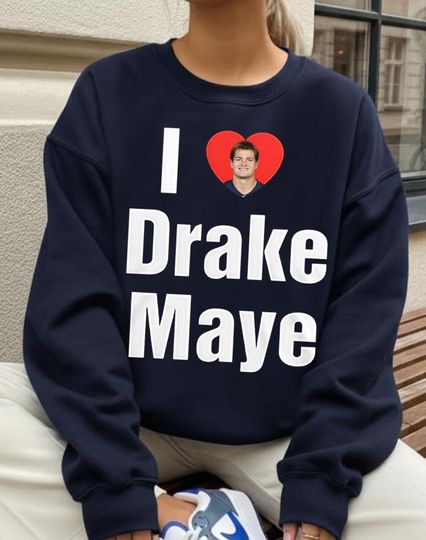 Discover I Love Maye Sweatshirt, Maye Football New England, Maye shirt, Vintage Oversized Sport Tee, Retro American Football Bootleg Gift