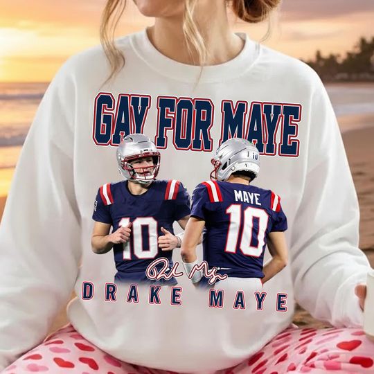 Discover Gay For Maye New England Sweatshirt Hoodie Shirt, New England Football Tee, I Love Maye Shirt, Maye Football New England