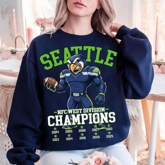 Discover Seattle Football Champs 2025 Shirt, Seattle Football Tee, Sports Team, Seattle Gift For Fan, Seattle Shirt