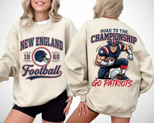Discover New England Football Sweatshirt, New England Game Day Championship Shirt, American Football Graphic Tee