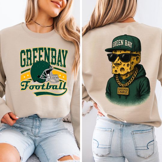 Discover Green Bay Football Sweatshirt, Funny Cheesehead Fan Apparel