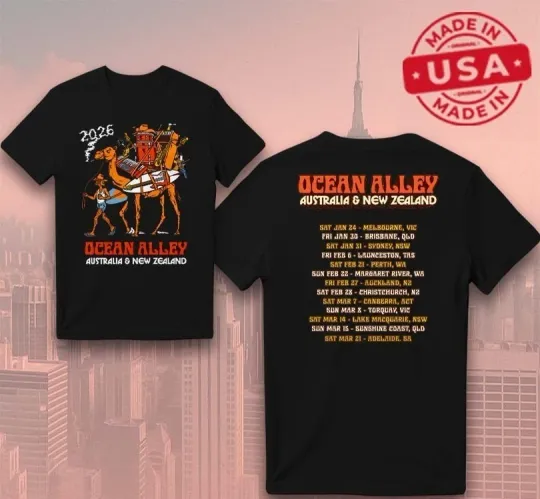 Discover Ocean Alley Australia & New Zealand Tour 2026 Unisex T-Shirt