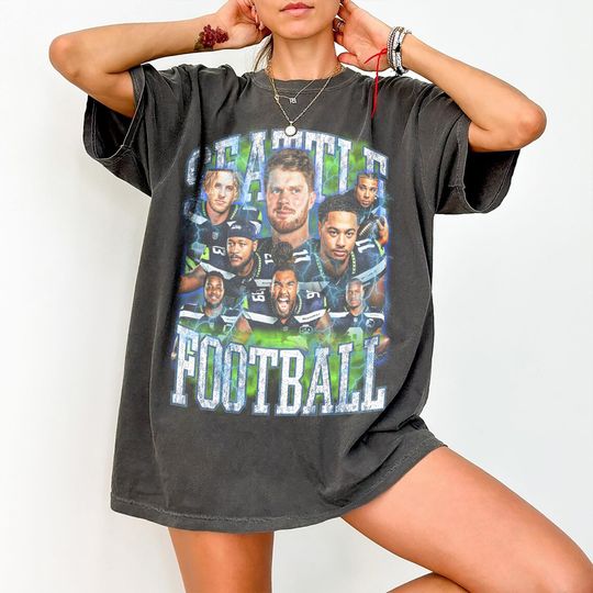 Discover Seattle Football Team Shirt, Seahawks Fan Tee, Vintage Seattle Seahawk Football Shirt