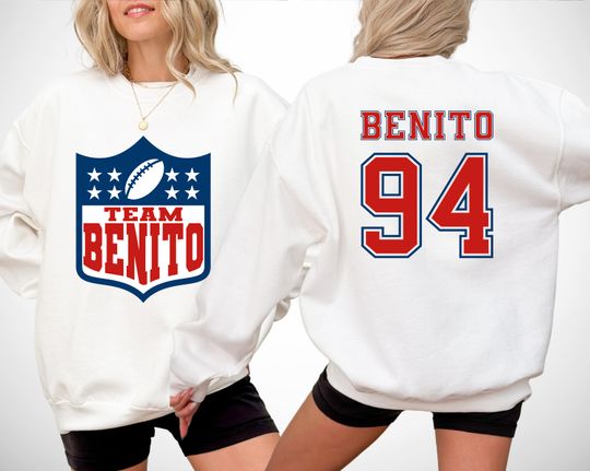 Discover Team Benito Sweatshirt, Benito Bowl Tee, Game Day Shirt, Benito Bunny Football T-Shirt