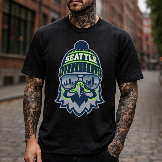 Discover Vintage Seattle Football Shirt, Football Lovers, Seattle Mascot Game Day Shirt