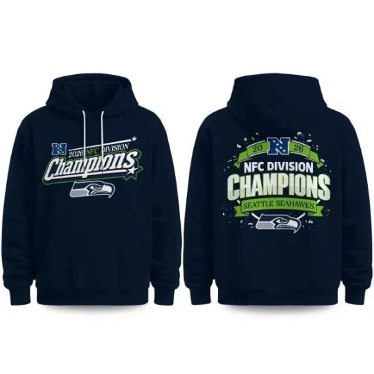 Discover Seahawkss x N.F.C Division Champions 2026 Hoodie, Gift For Fans