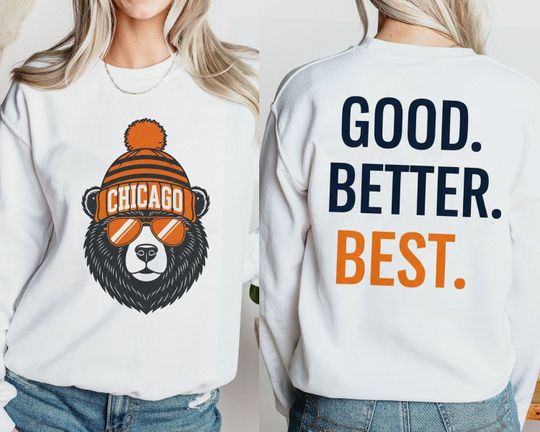 Discover Vintage Chicago Football Sweatshirt, Trendy Game Day Gifts