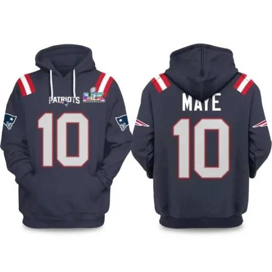 Discover Drake Maye Patriotss B.owll LX 2026 Hoodie, Gift For Fans