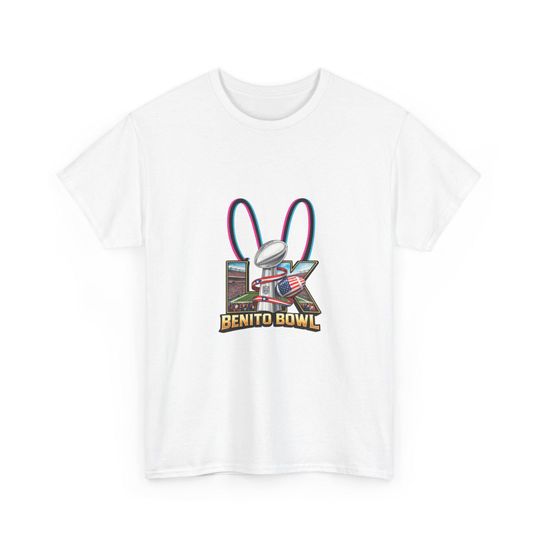 Discover Unisex superbowl tee benito halftime Benito Bowl Bunny Logo T-Shirt