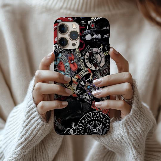 Discover Rock and Roll Collage  Phone Case Personalized Phone Case Iphone Samsung Galaxy Pixel