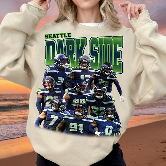 Discover The Dark Side Seattle Sweatshirt, Seattle Football Mascot Sweatshirt Hoodie, Vintage Seattle Sweatshirt, Seattle Gift For Fan, Seattle