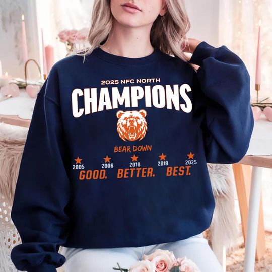 Discover Chicago Football Champs 2025 Shirt, Chicago Football Tee, Sports Team, Chicago Gift For Fan, Chicago Shirt