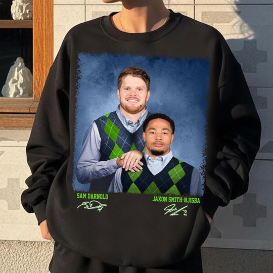 Discover Sam Dar.nold Jaxon Sm.ith Football Step Bros Sweatshirt, Seattle Football Shirt, Vintage Seattle Football Shirt, Funny Football Tee
