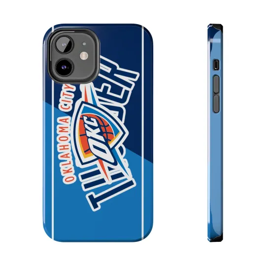 Oklahoma City Thunder Tough Phone Case NBA Sport Fan Gift iPhone Samsung Galaxy